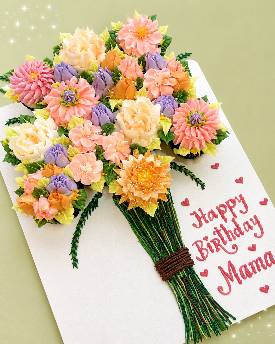 Bouquet cupcake arrangment