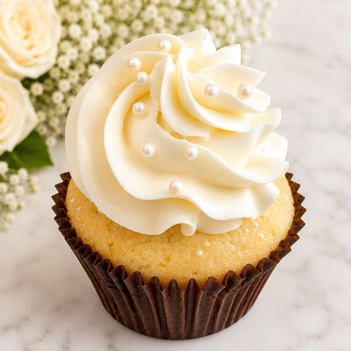 Wedding Cake Cupcake - Almond Flavor