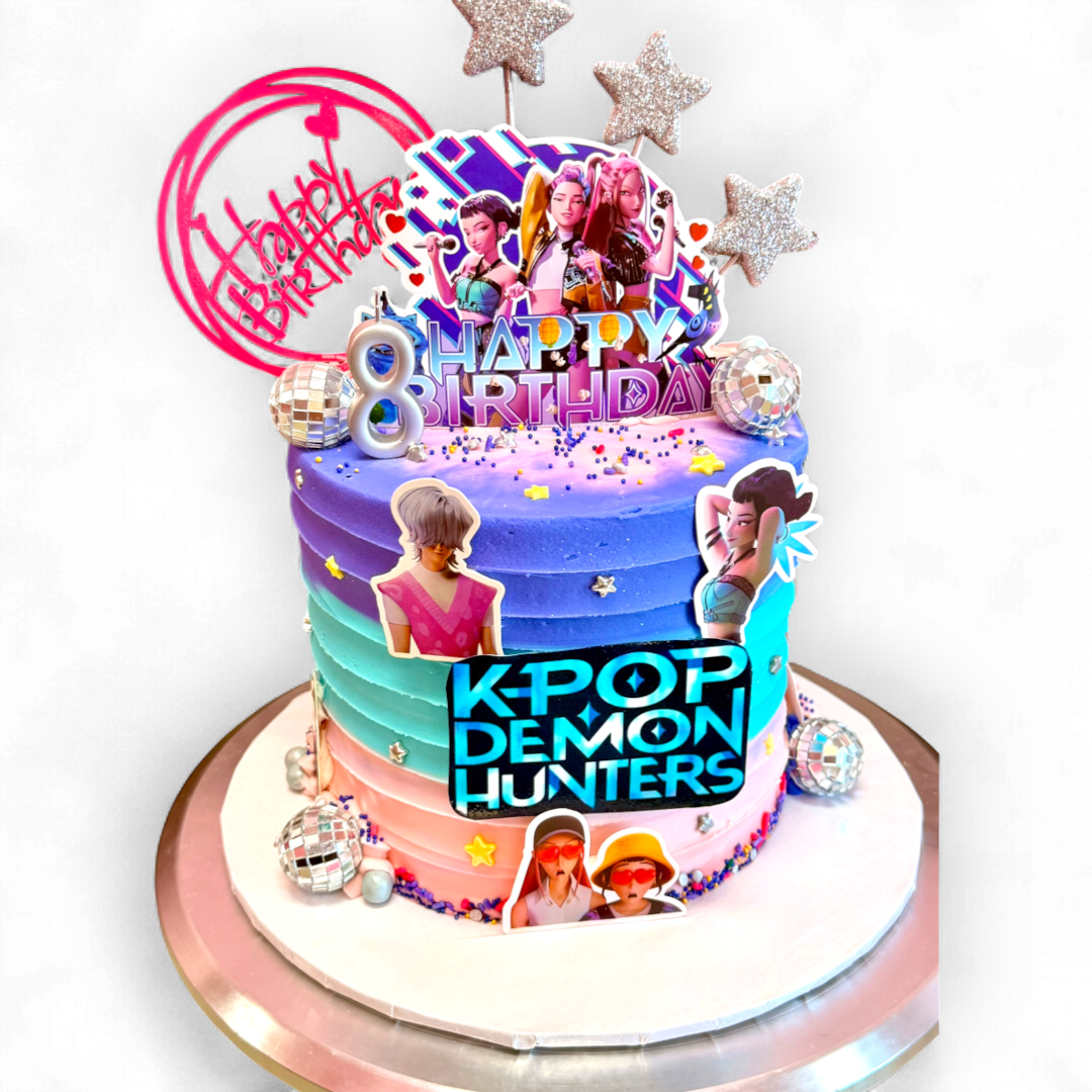 K-Pop Demon Hunters cake