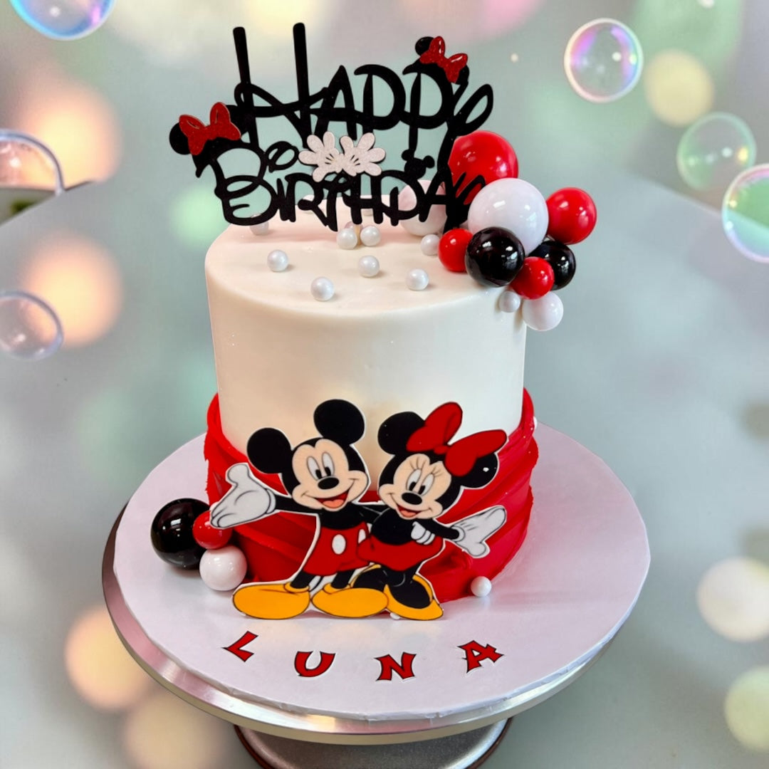 Mickey and Minnie Cake