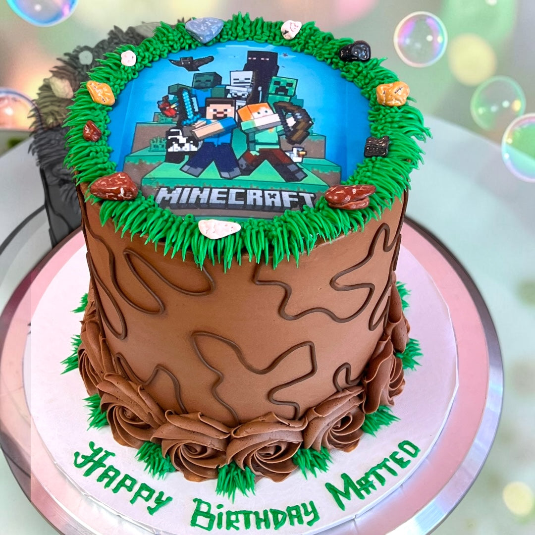 Minecraft Chocolate Cake