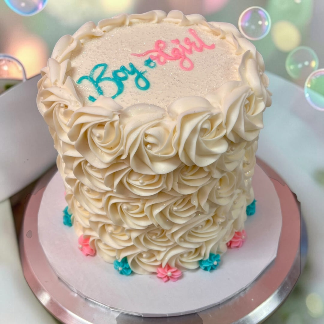 Gender Reveal cake