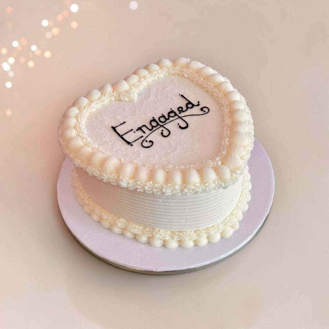 Elegant Heart shaped cake