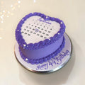 Calendar B-day Heart shaped cake