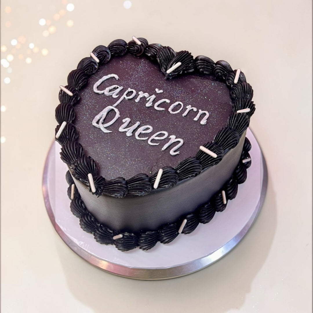 Zodiac Heart shaped cake