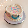 Baby Shower Heart shaped cake