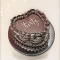 Black Heart shaped cake